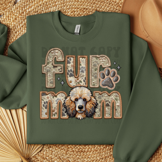 POODLE - FAUX EMBROIDERY - DTF TRANSFER