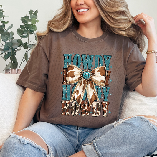TURQUOISE HOWDY - DTF TRANSFER
