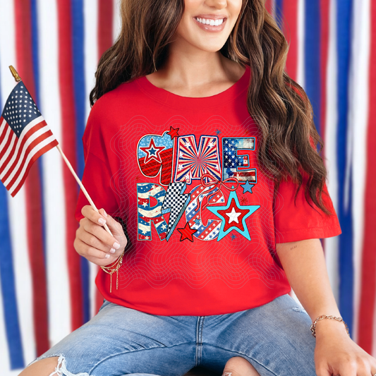 AMERICA DOODLES - DTF TRANSFER