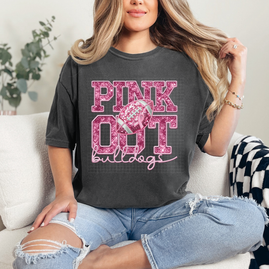 PINK OUT BULLDOGS - DTF TRANSFER