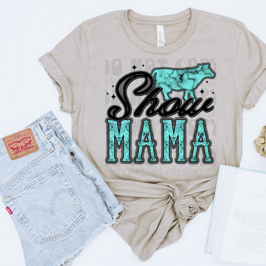 SHOW MAMA COW W/HORNS - DTF TRANSFER