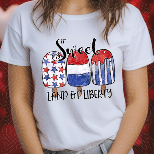 SWEET LAND OF LIBERTY - DTF TRANSFER