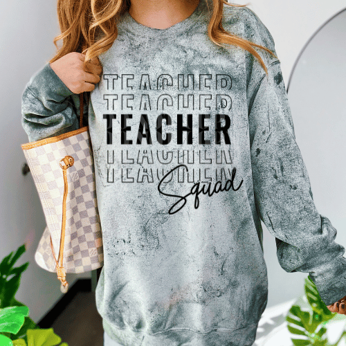 TEACHER SQUAD BLACK - DTF TRANSFER