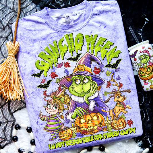 GRINCHOWEEN STOLEN CANDY - DTF TRANSFER