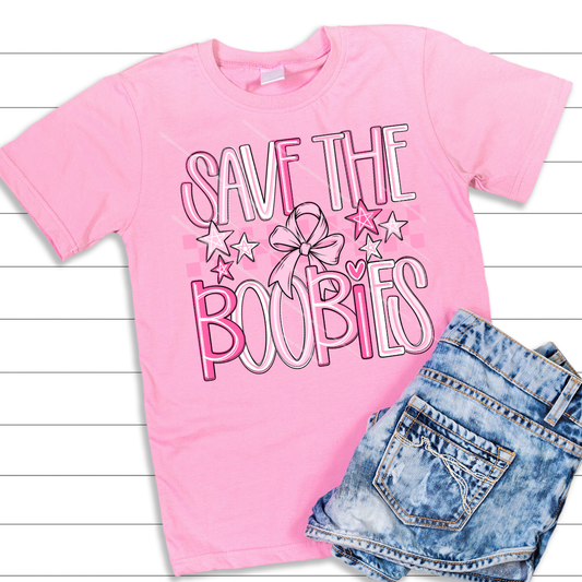 SAVE THE BOOBIES - DTF TRANSFER
