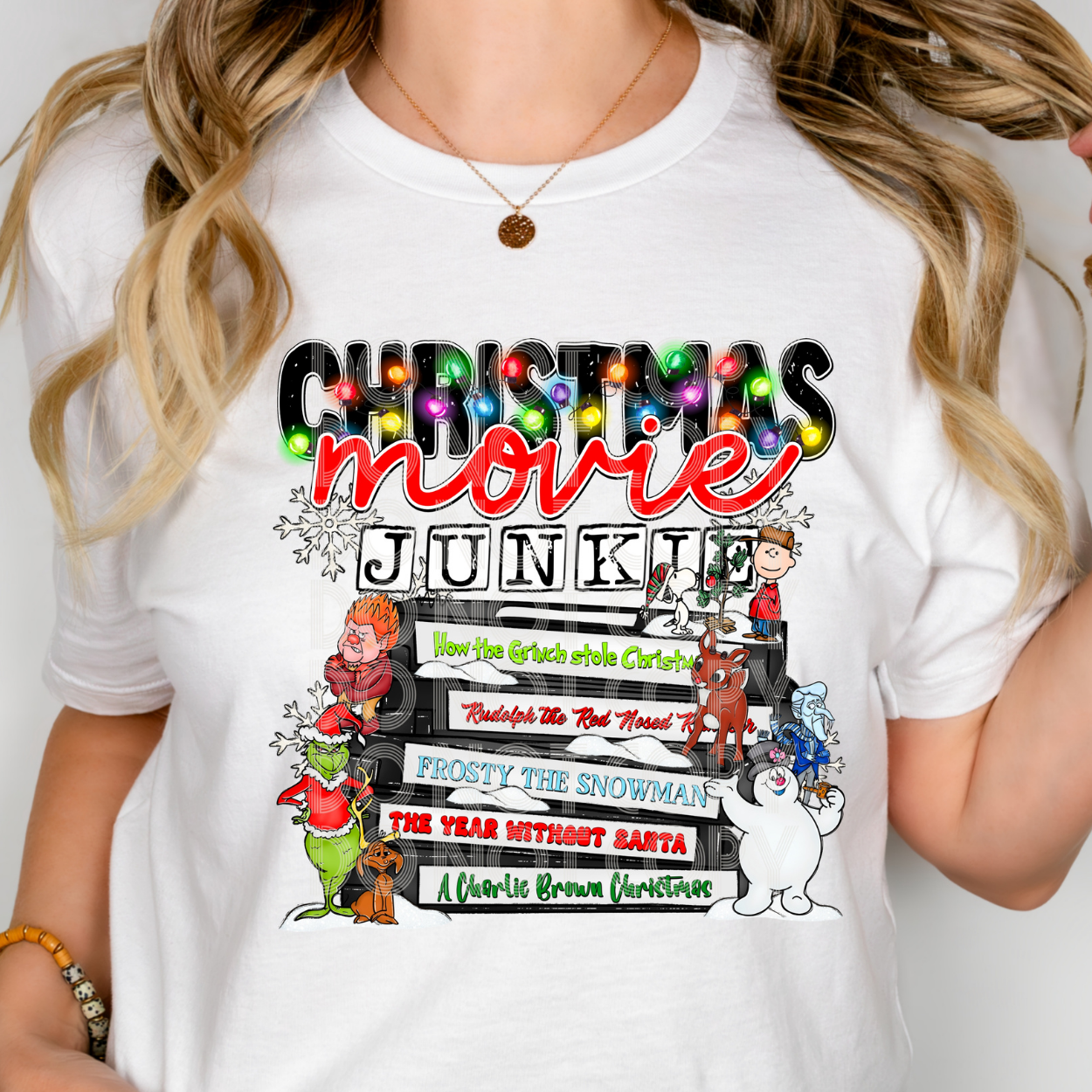 CHRISTMAS MOVIE JUNKIE - DTF TRANSFER