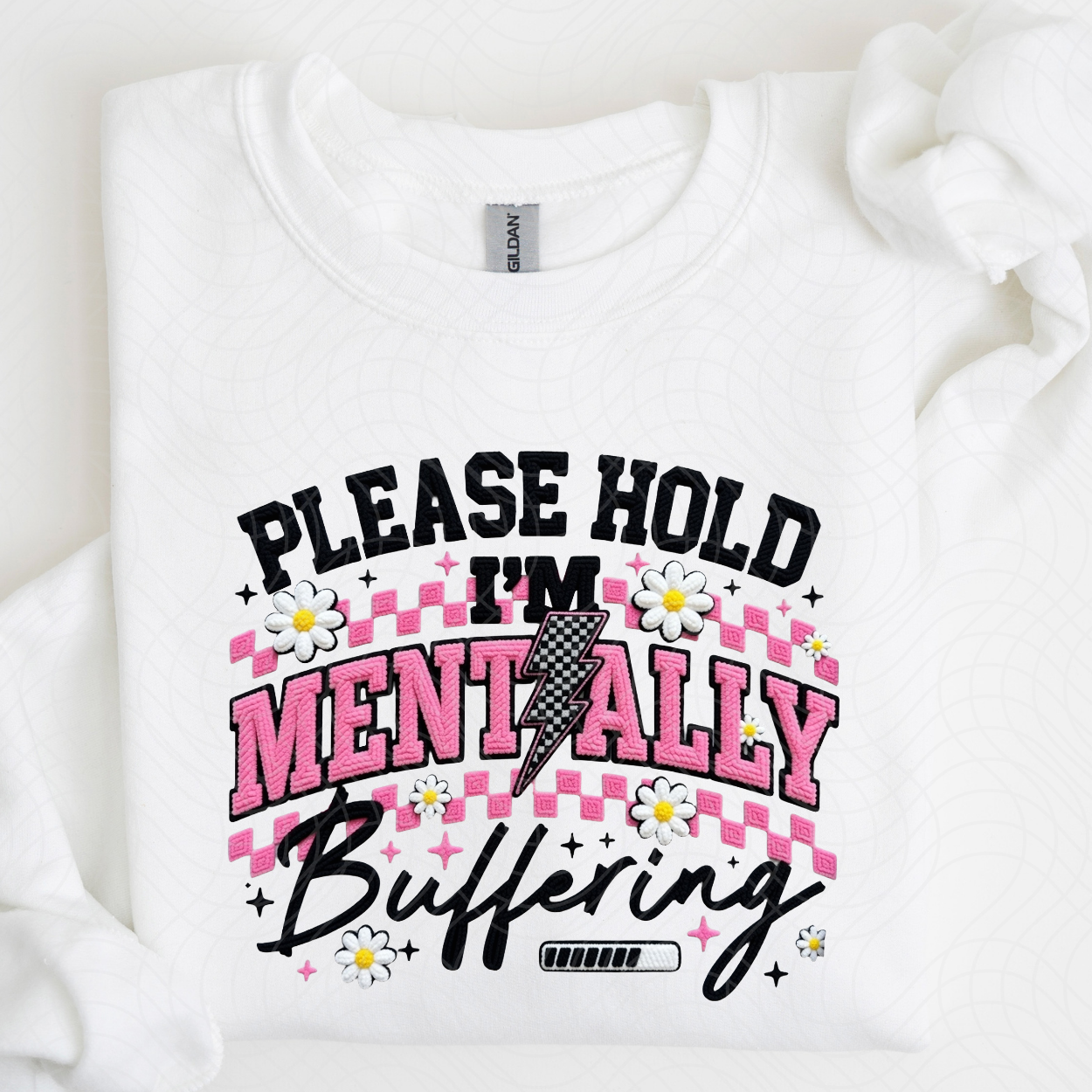MENTALLY BUFFERING - DTF TRANSFER