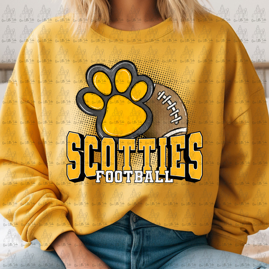 SCOTTIES FOOTBALL - DTF TRANSFER