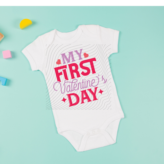 FIRST VALENTINES DAY - DTF TRANSFER