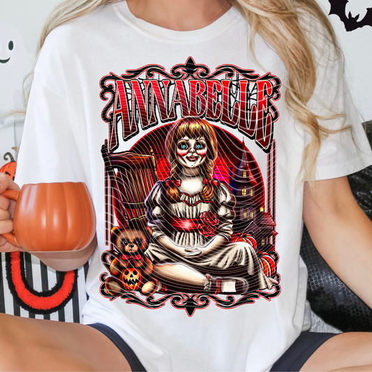 RED SPOOKY DOLL - DTF TRANSFER