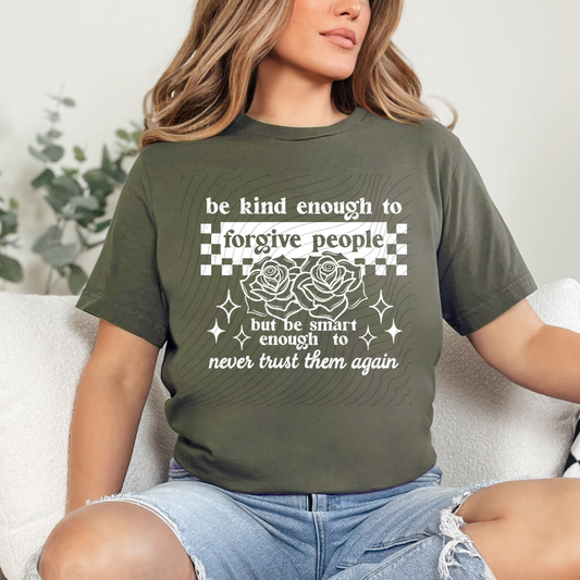 NEVER TRUST AGAIN WHT - DTF TRANSFER