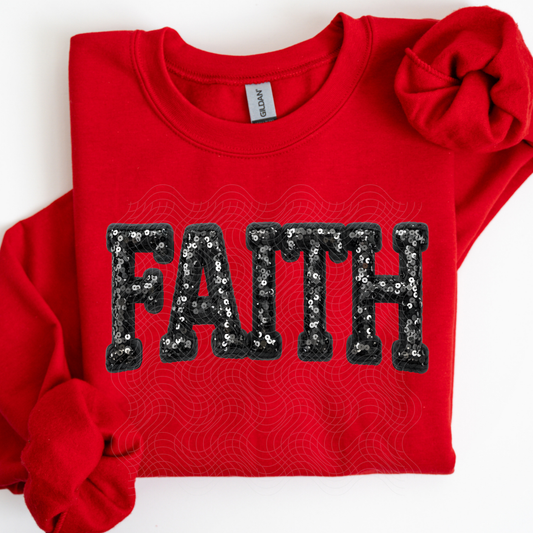 FAITH FAUX SEQUINS - DTF TRANSFER