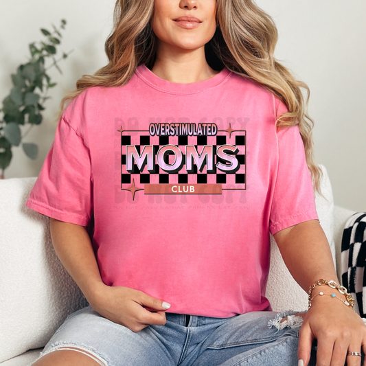 OVERSTIMULATED MOMS CLUB RETRO - DTF TRANSFER