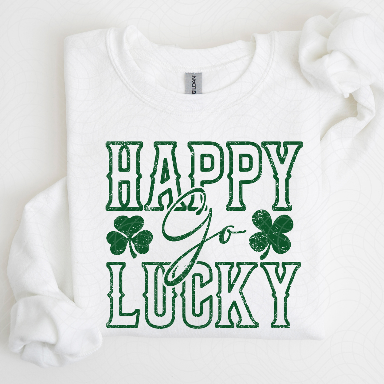 HAPPY GO LUCKY GREEN - DTF TRANSFER
