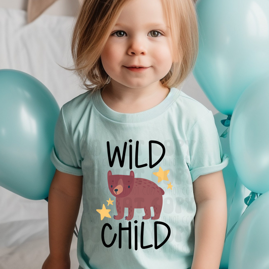 WILD CHILD BEAR CUB - DTF TRANSFER
