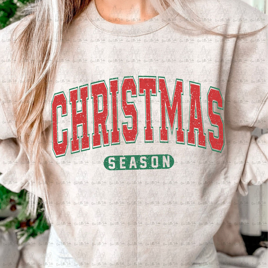 CHRISTMAS SEASON - DISTRESSING  - DTF TRANSFER