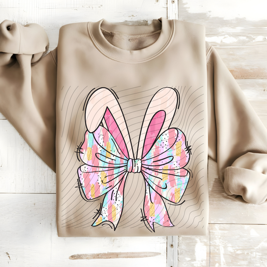 COLORFUL BOW BUNNY EARS - DTF TRANSFER