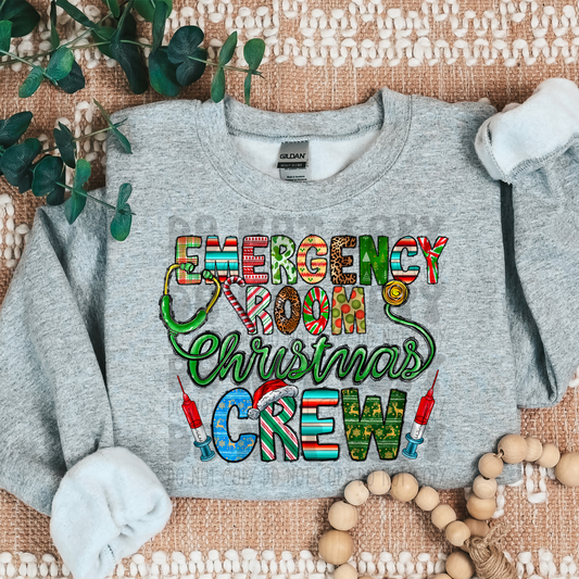 EMERGENCY ROOM CHRISTMAS CREW - DTF TRANSFER
