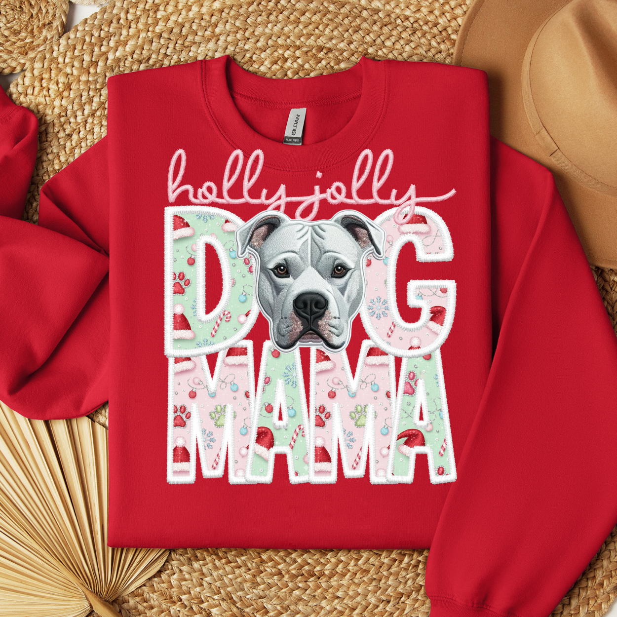HOLLY JOLLY DOG MAMA - DTF TRANSFER