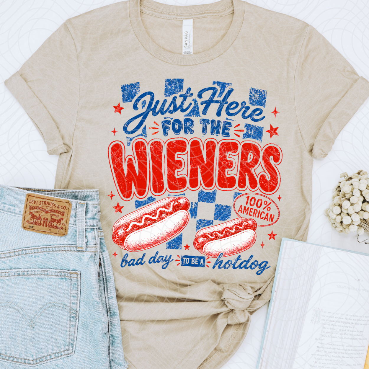 JUST HERE FOR THE WIENERS - DTF TRANSFER