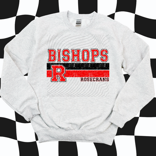 ROSECRANS BISHOPS DISTRESS STRIPE - DTF TRANSFER