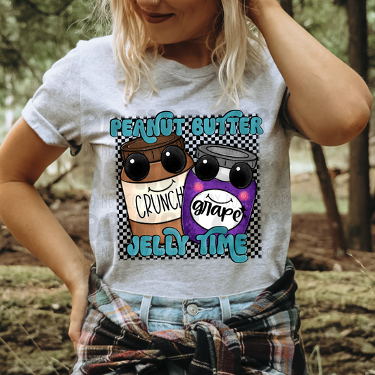 PEANUT BUTTER JELLY TIME - DTF TRANSFER