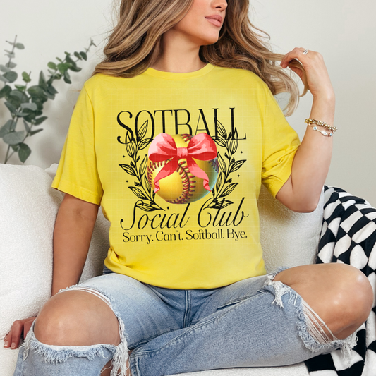 SOFTBALL SOCIAL CLUB - DTF TRANSFER