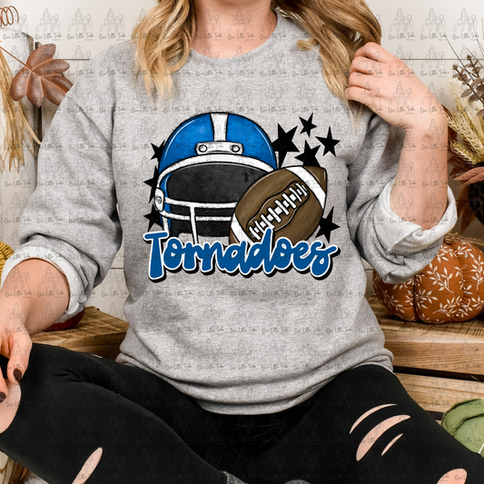 TORNADOES HELMET FOOTBALL - DTF TRANSFER