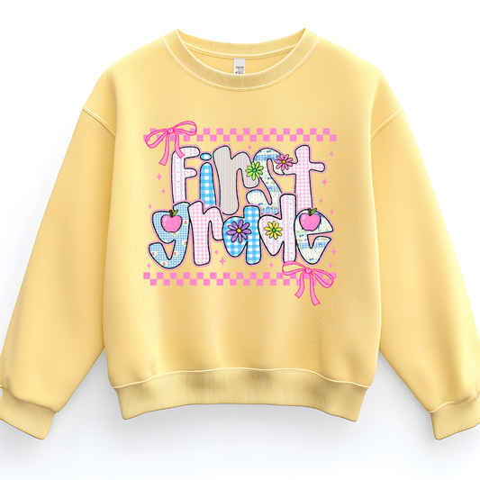 FIRST GRADE PINK - DTF TRANSFER