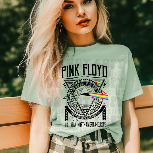 PINK FLOYD BLK - DTF TRANSFER