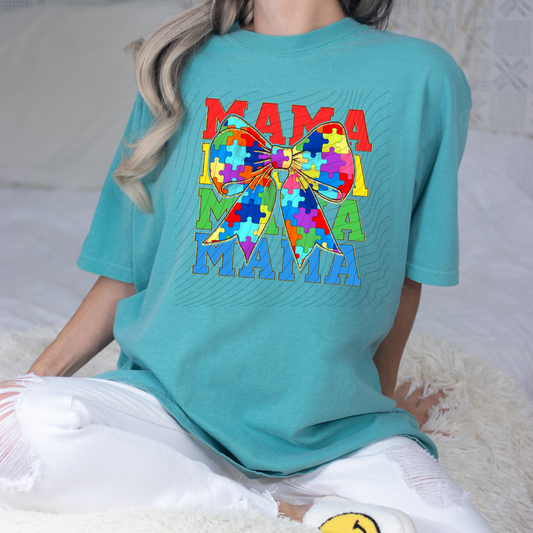 AUTISM MAMA STACKED - DTF TRANSFER