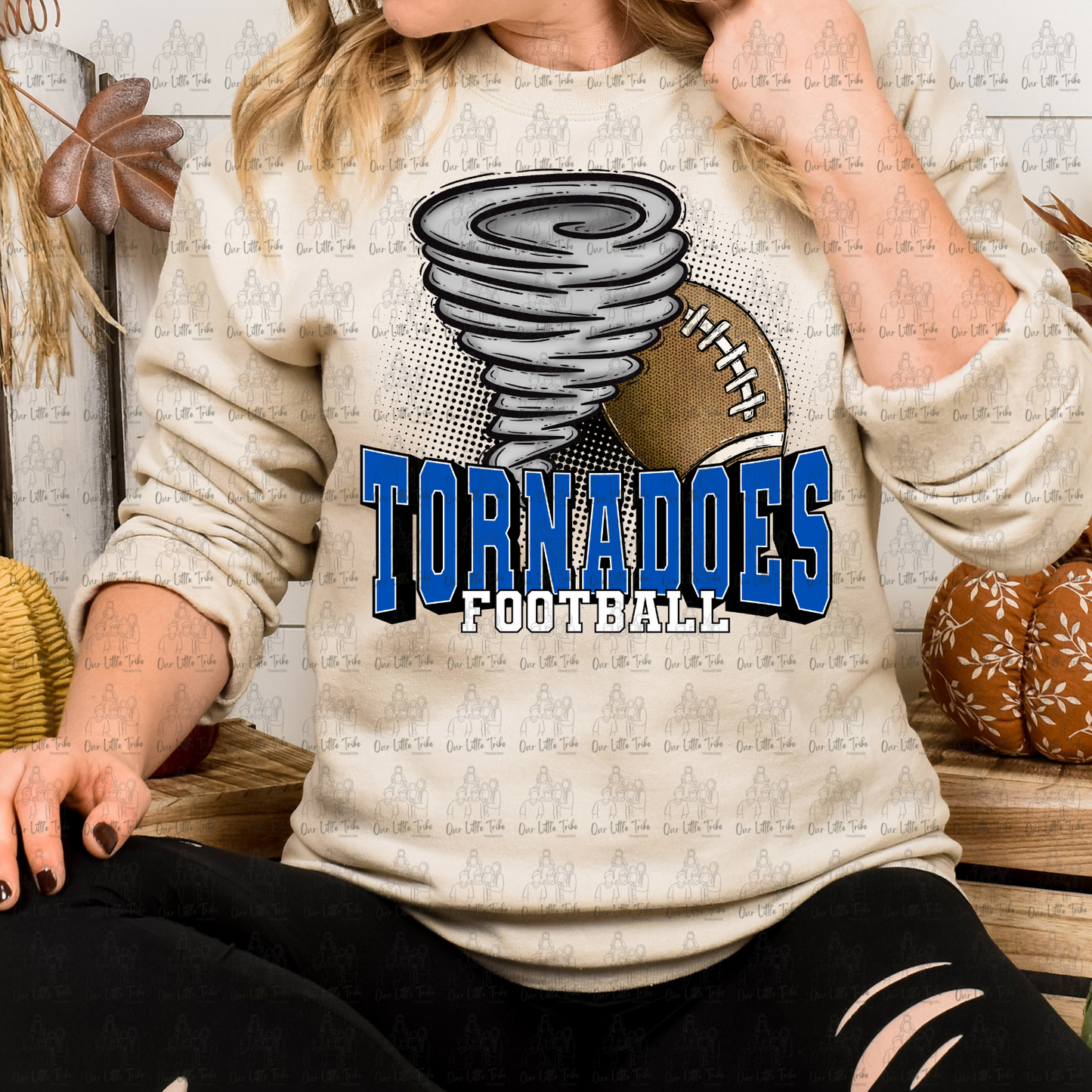 TORNADOES MASCOT FOOTBALL - DTF TRANSFER