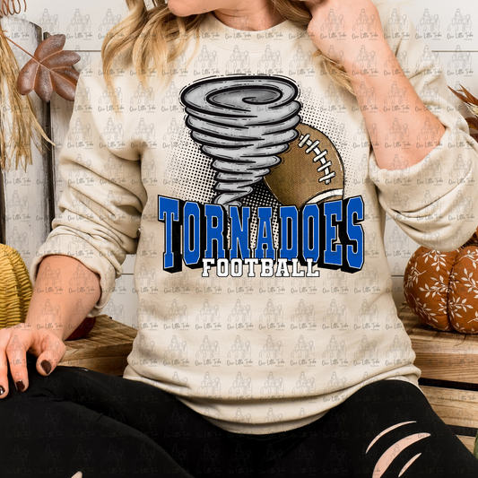 TORNADOES MASCOT FOOTBALL - DTF TRANSFER