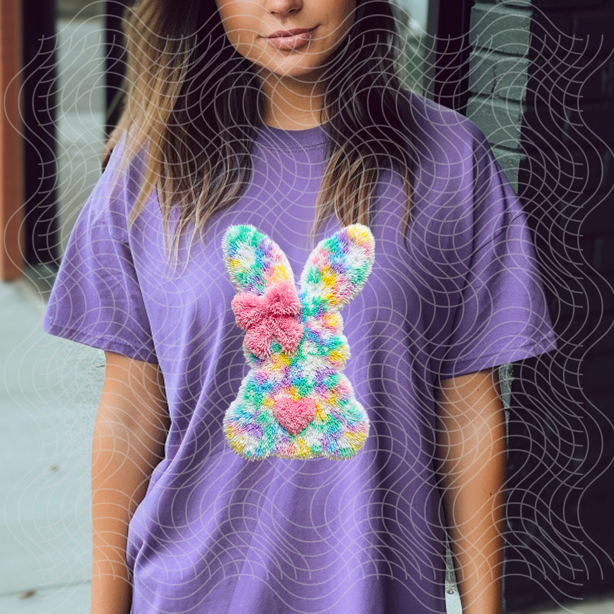 CHENILLE BUNNY - DTF TRANSFER