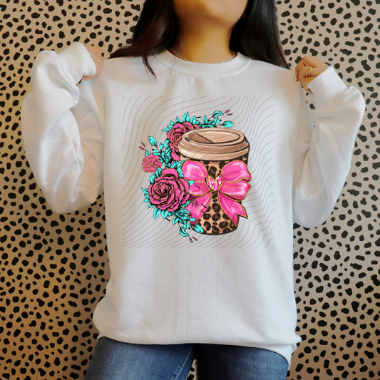 FLORAL COFFEE - DTF TRANSFER