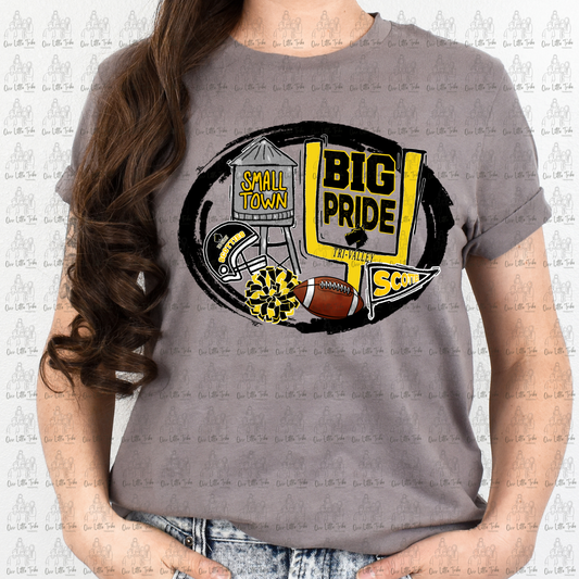 SMALL TOWN BIG SPIRIT - SCOTTIES - DTF TRANSFER