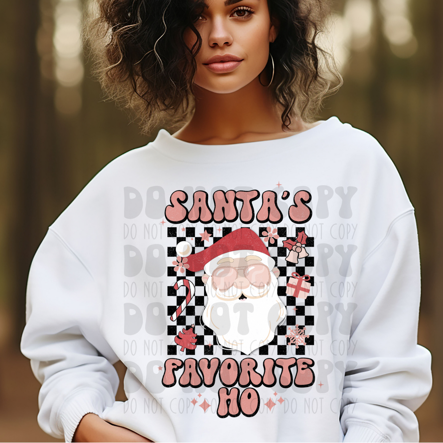 SANTA'S FAV HO RETRO - DTF TRANSFER
