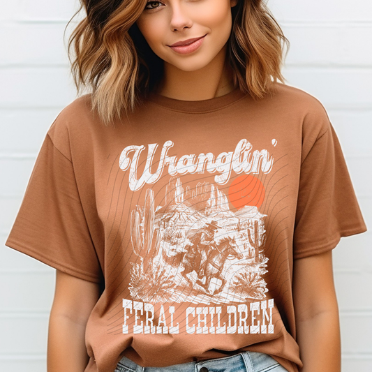 WRANGLIN FERAL CHILDREN WHITE - DTF TRANSFER