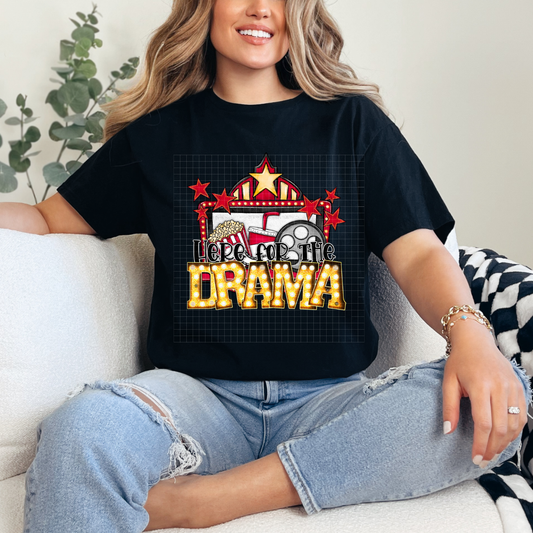 HERE FOR THE DRAMA - DTF TRANSFER