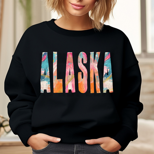 ALASKA BRUSHSTROKES - DTF TRANSFER