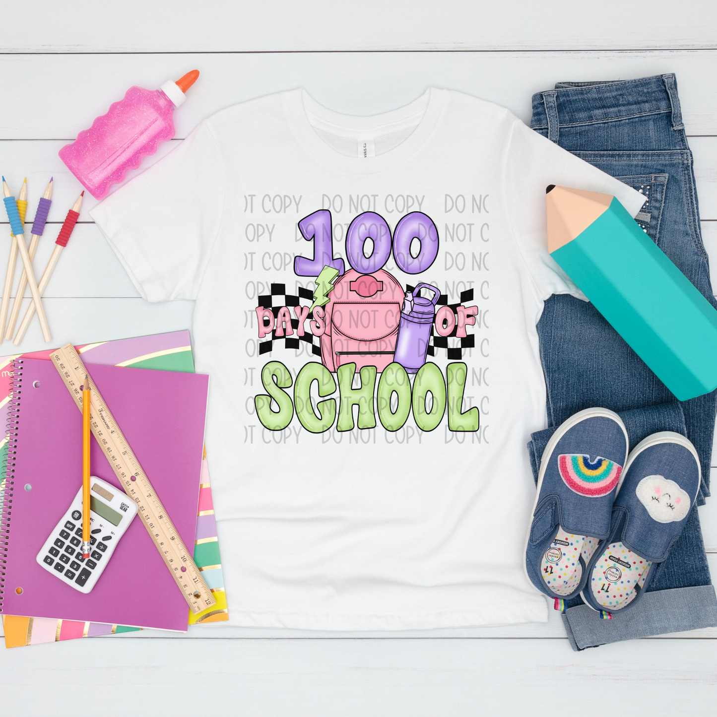100 DAYS OF SCHOOL GIRL - DTF TRANSFER