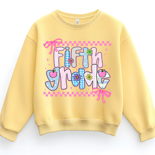 FIFTH GRADE PINK - DTF TRANSFER