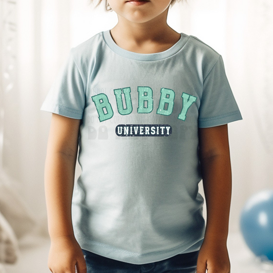 BUBBY UNIVERSITY DISTRESSED - DTF TRANSFER