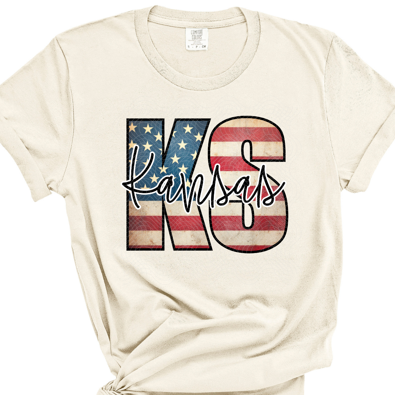 KANSAS FLAG - DTF TRANSFER – Our Little Tribe Transfers