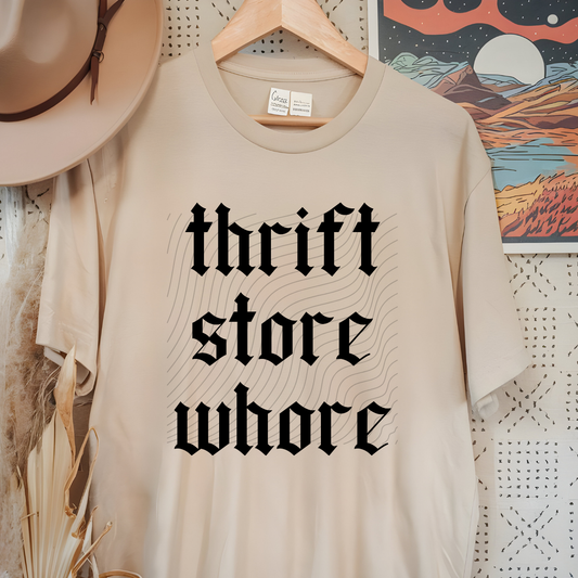 THRIFT STORE BLK TEXT - DTF TRANSFER