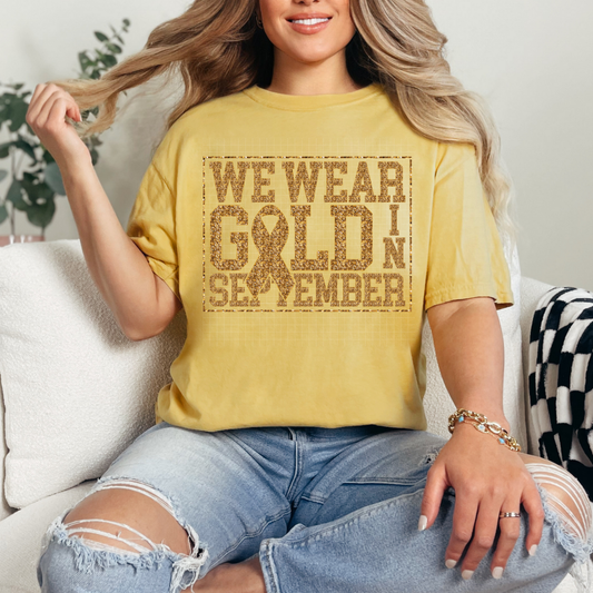 GOLD IN SEPTEMBER - DTF TRANSFER