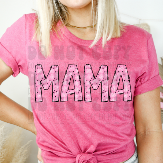 PINK WEBBED MAMA - DTF TRANSFER