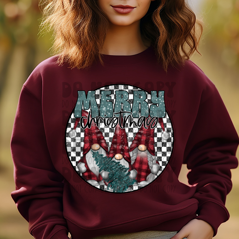 MERRY CHRISTMAS GNOMES - DTF TRANSFER