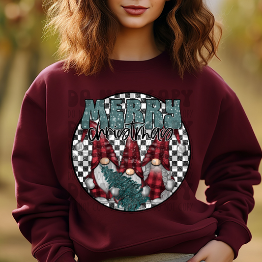 MERRY CHRISTMAS GNOMES - DTF TRANSFER