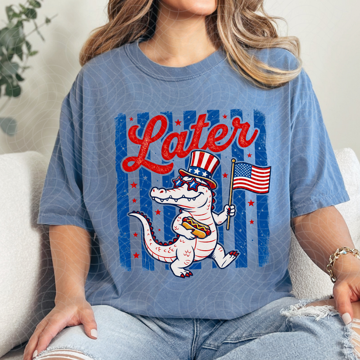 LATER GATOR PATRIOTIC - DTF TRANSFER